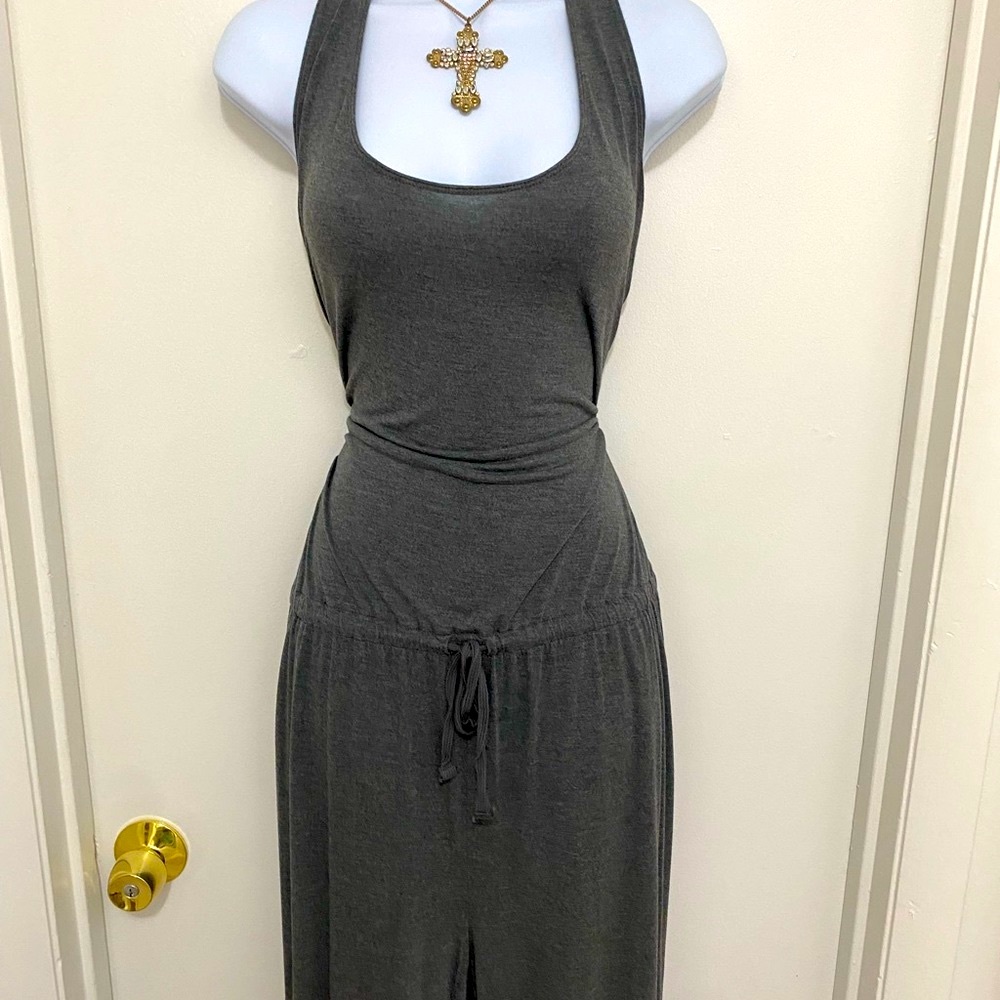 Secret Treasures Tie front jumper elastic waist and tapered cuff leg 2X